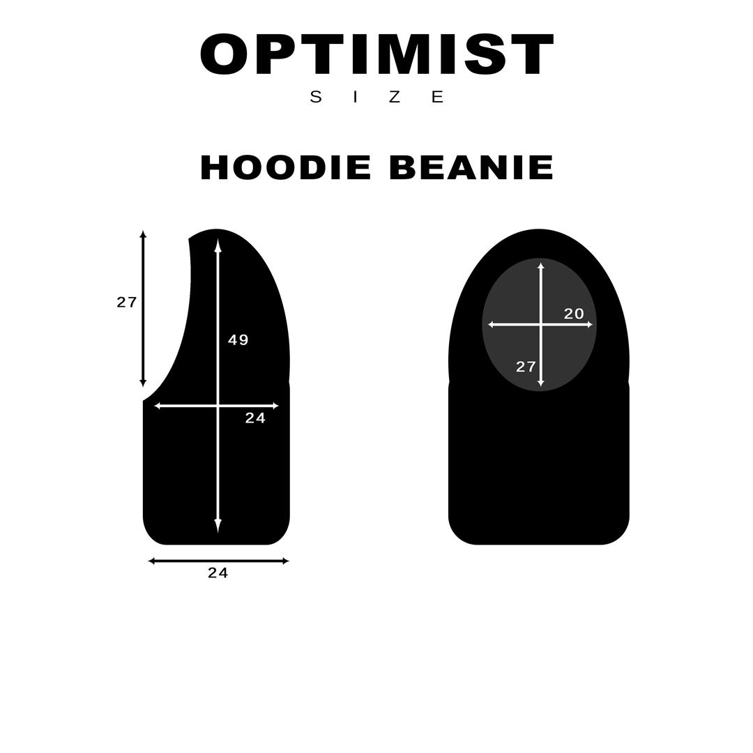 راهنمای سایز کلاه هودی