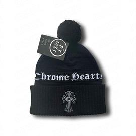 کلاه بافت پوم دار کروم هارت