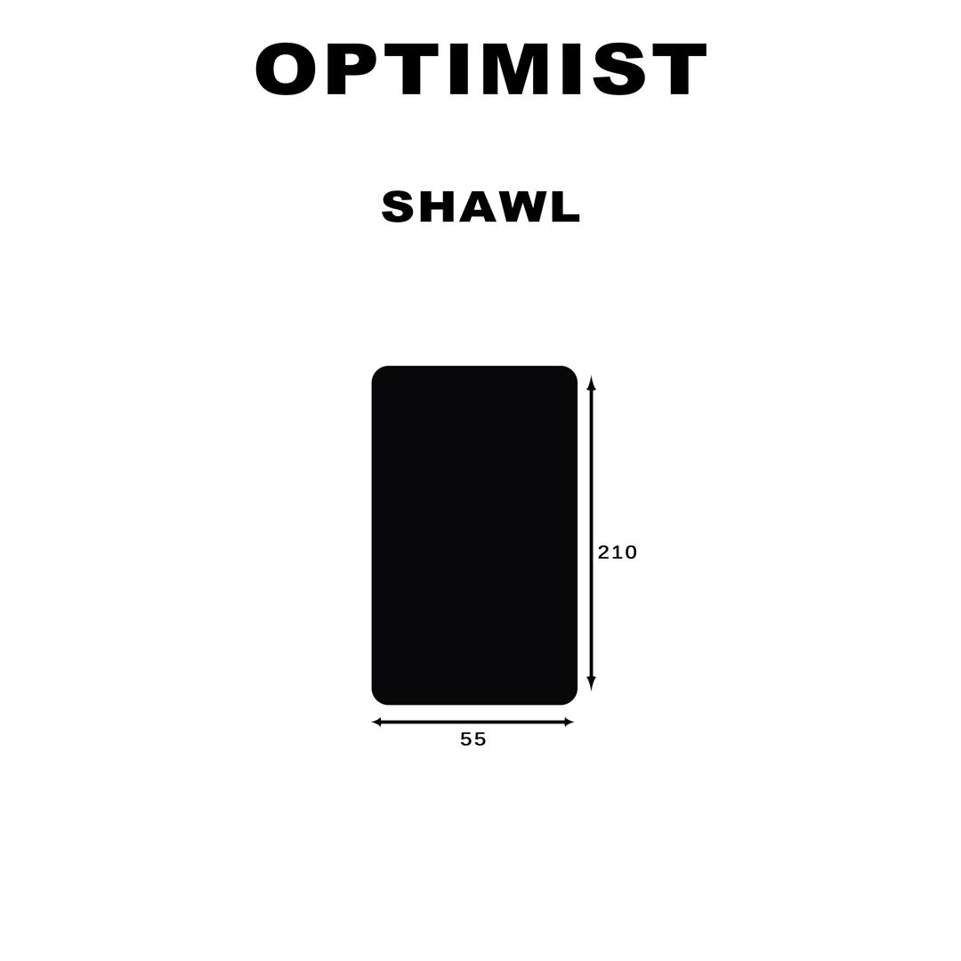 راهنمای سایز شال بافت کبریتی ساده